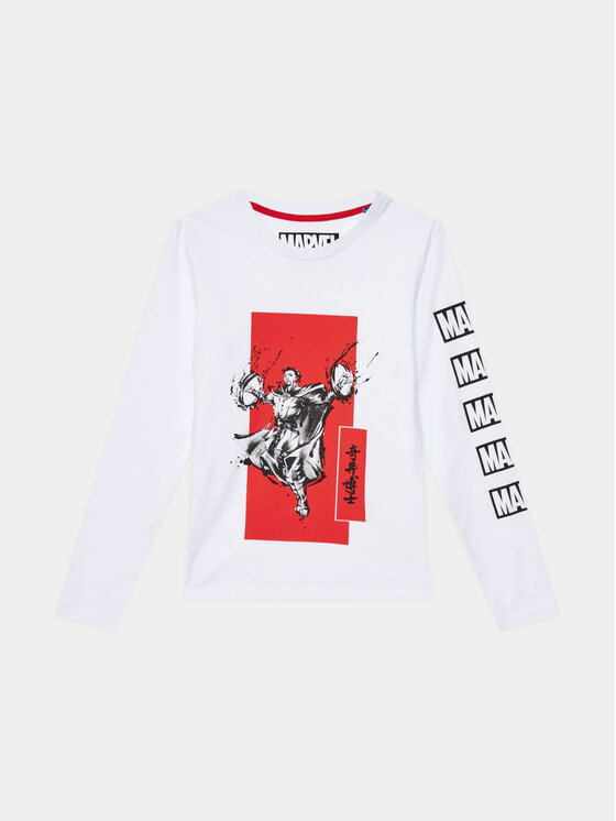 Jack&Jones Junior Jack&Jones Junior Särkpluus MARVEL 12217803 Valge Regular Fit