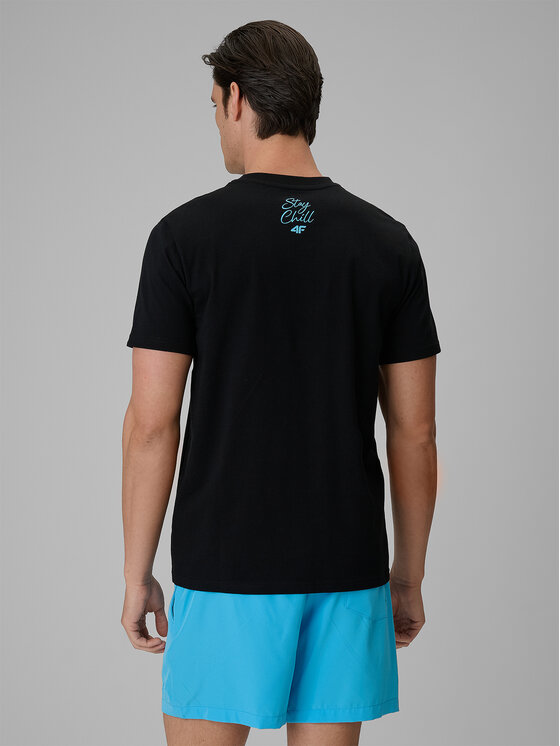 4F 4F T-shirt SUMMER CODE Nero Regular Fit