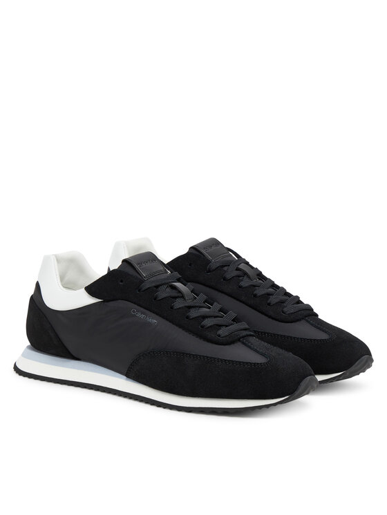 Calvin Klein Calvin Klein Sneakersy Runner Lace Up - Nylon Mix HW0HW02395 Czarny