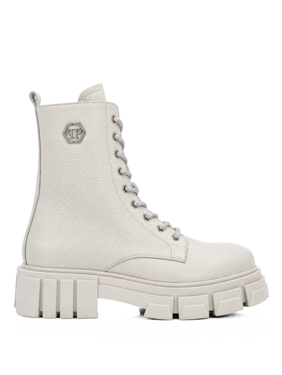 PHILIPP PLEIN PHILIPP PLEIN Členková obuv s elastickým prvkom 31822 Biela