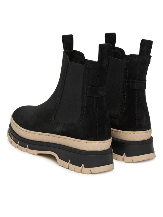 Tamaris Tamaris Kotníková obuv s elastickým prvkem 1-25808-45 Černá