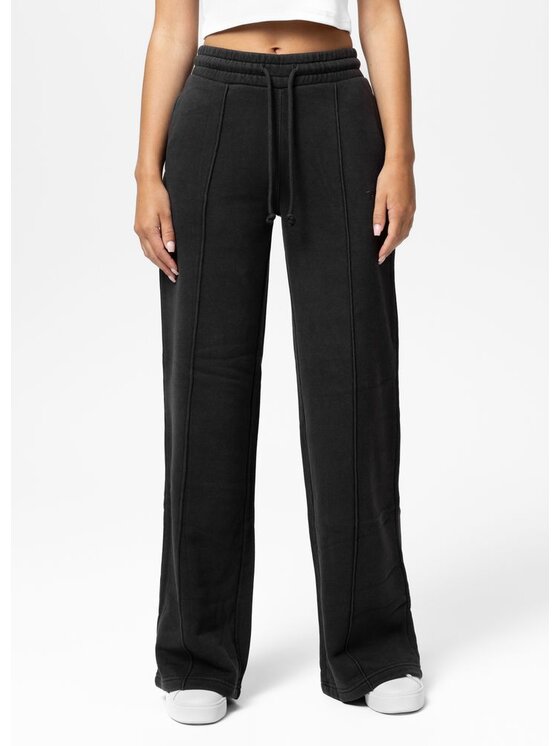 PITBULL PITBULL Spodnie dresowe Washed LOVIA WIDE LEG Szary Regular Fit