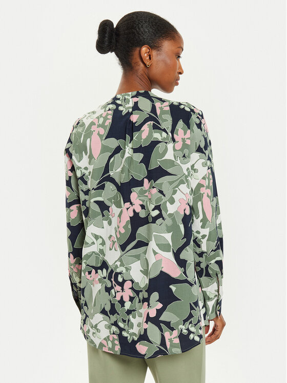 Olsen Olsen Srajca 12001907 Zelena Regular Fit