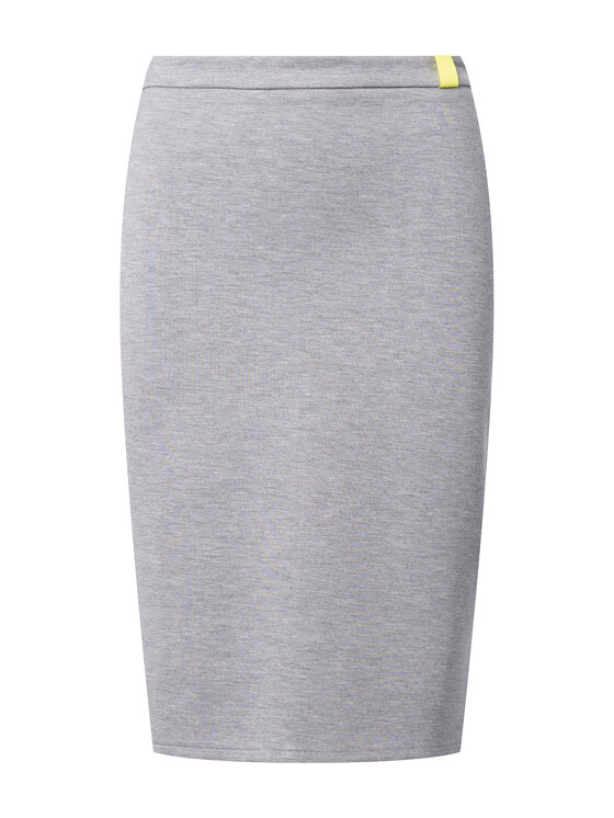 QUIOSQUE Sukňa PEACHY Sivá Regular Fit