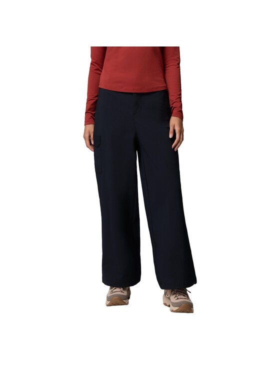 Columbia Columbia Spodnie outdoor Rail to Trail Wide Leg 2172502010 Czarny Relaxed Fit
