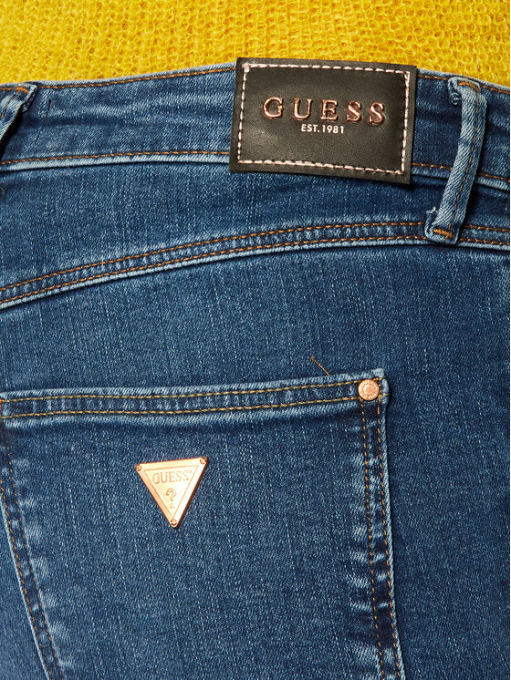 Guess Guess Skinny Fit Jeans 1981 W0YA46 D4484 Dunkelblau Skinny Fit