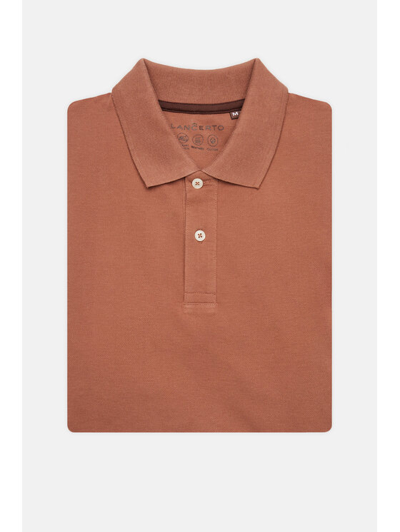 Lancerto Lancerto Polo Jakob PO073124000034 Beżowy Regular Fit