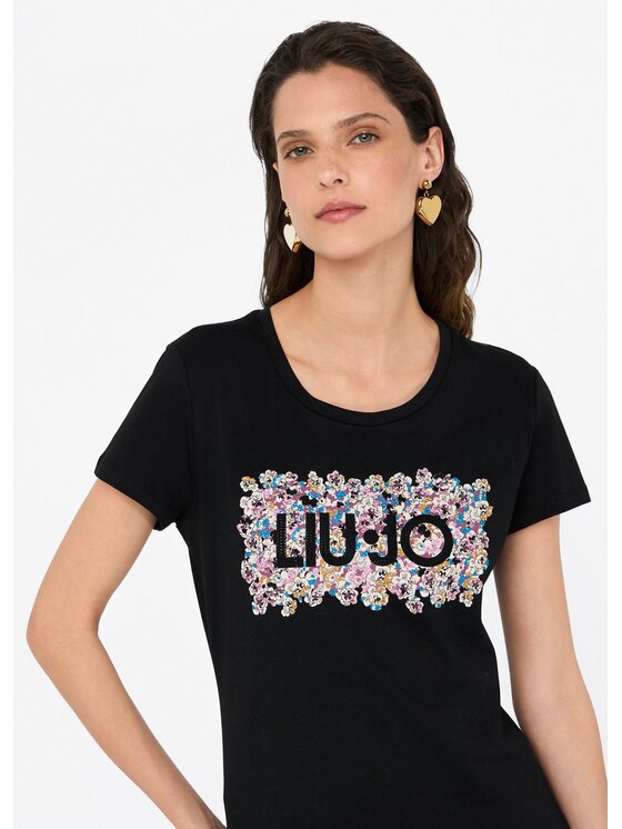 Liu Jo Liu Jo T-shirt MF5456JS923P9163 Nero Regular Fit