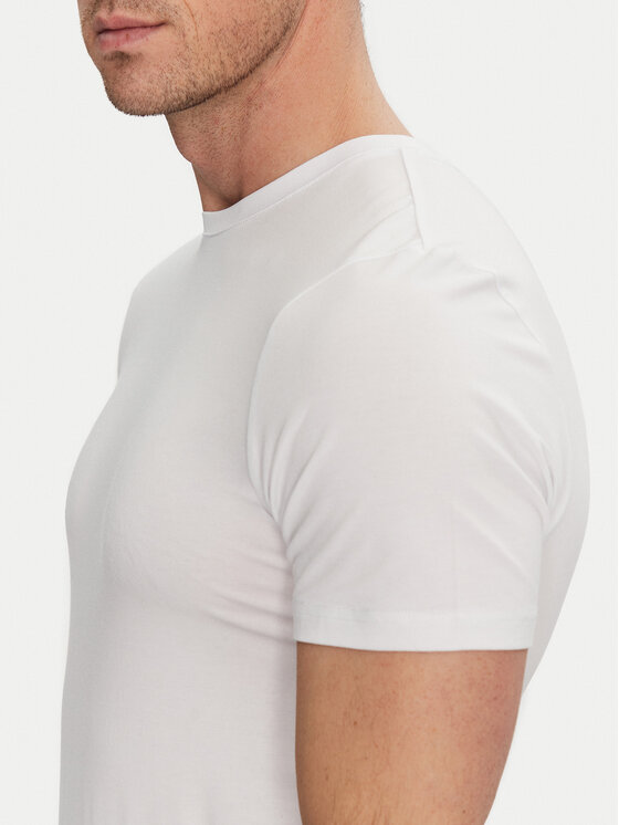 Resteröds Resteröds Komplet t-shirtów 27040 2 Biały Slim Fit