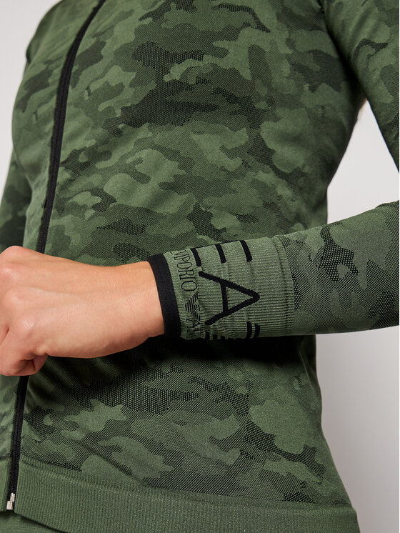 Felpa tecnica 6HTM01 TJ6NZ 2218 Verde Slim Fit