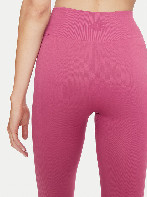 4F 4F Legginsy 4FWAW24TFTIF278 Różowy Slim Fit
