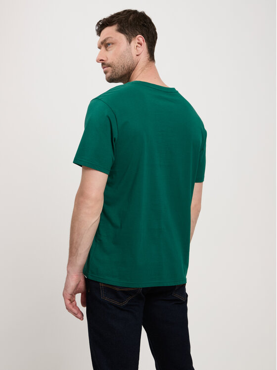 Cross Jeans Cross Jeans T-Shirt 16017-027 Zielony Regular Fit