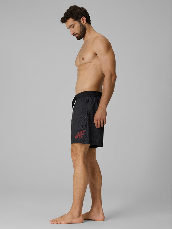 4F 4F Szorty kąpielowe AQUA FORCE Czarny Regular Fit