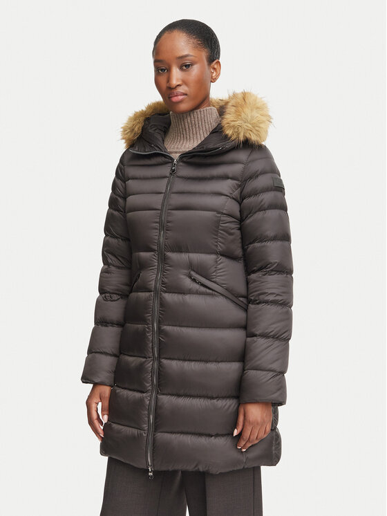 Hetregó Geacă din puf Salen 8R603KM 26WD02 Maro Slim Fit