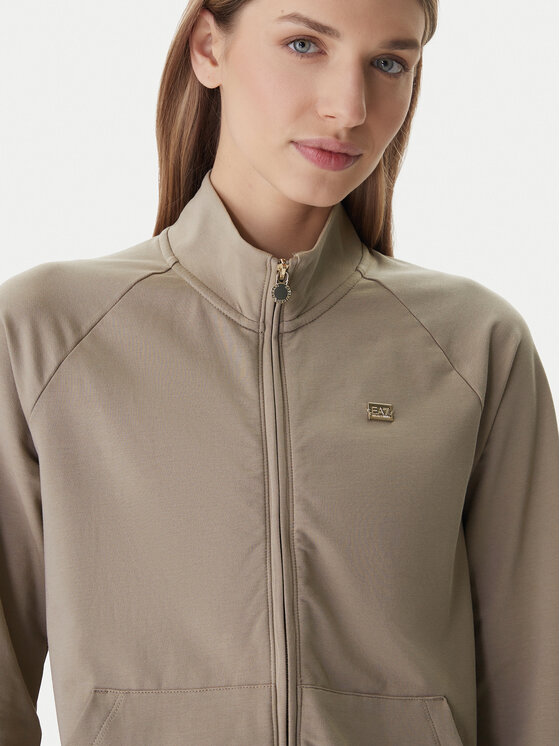 EA7 Emporio Armani EA7 Emporio Armani Džemperis ar kapuci 7W000457 AF13135 Brūns Regular Fit