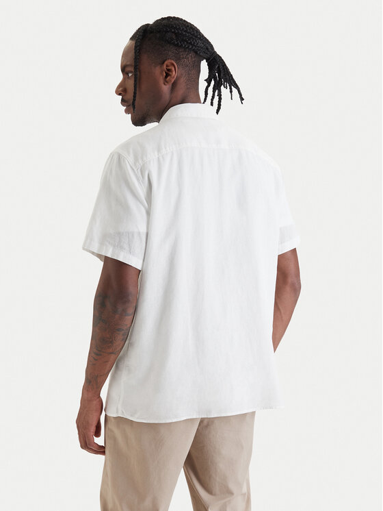 Calvin Klein Calvin Klein Cămașă LV04LF137G Alb Relaxed Fit
