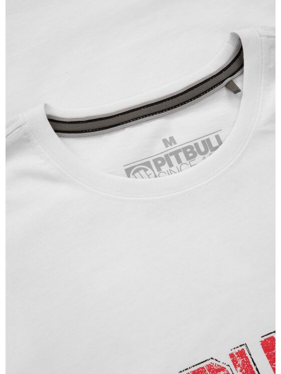 PITBULL PITBULL T-Shirt Koszulka męska DOG 89 L Biały Regular Fit