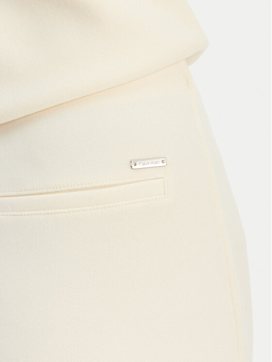 Calvin Klein Calvin Klein Medžiaginės kelnės LV044B223G Smėlio Flare Fit
