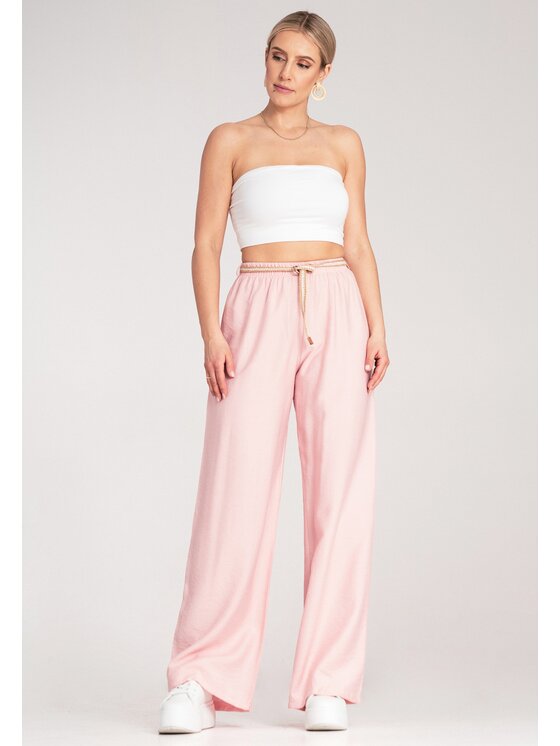 FIGL FIGL Pantaloni di tessuto M1149 Rosa Comfort Fit