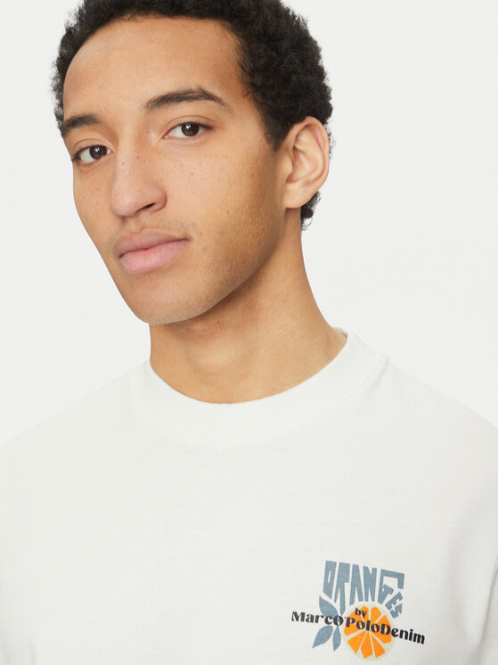 Marc O'Polo Denim Marc O'Polo Denim T-Shirt 500 0005 973 Biały