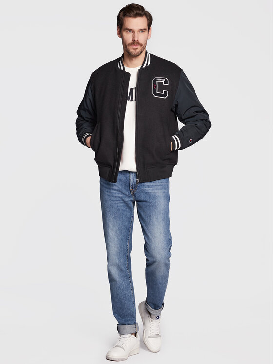 Champion Champion Bomber jakna College Inspired 218088 Črna Regular Fit