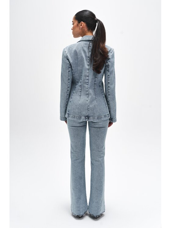 BENU BENU Sako MARYNARKA JEANSOWA Modrá Relaxed Fit