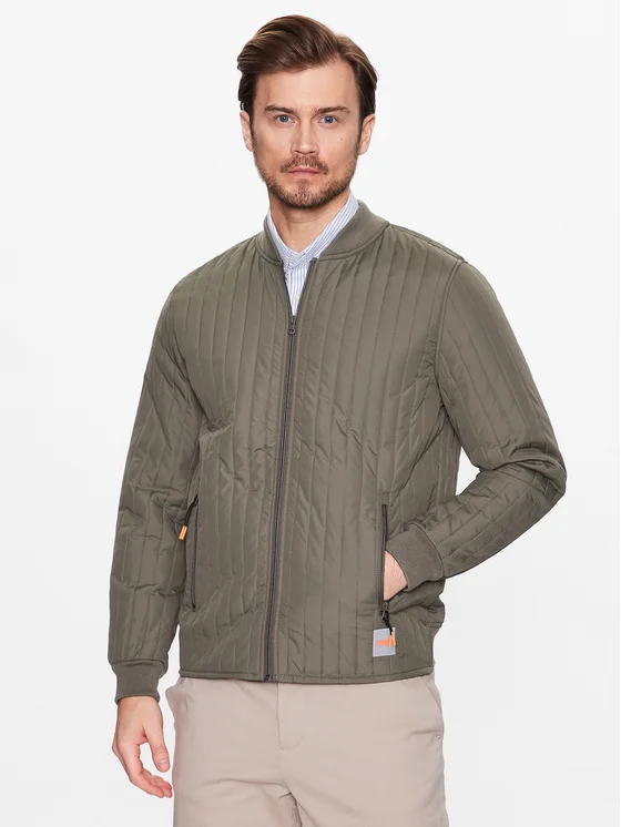 Lindbergh Übergangsjacke 30-320079 Grün Relaxed Fit
