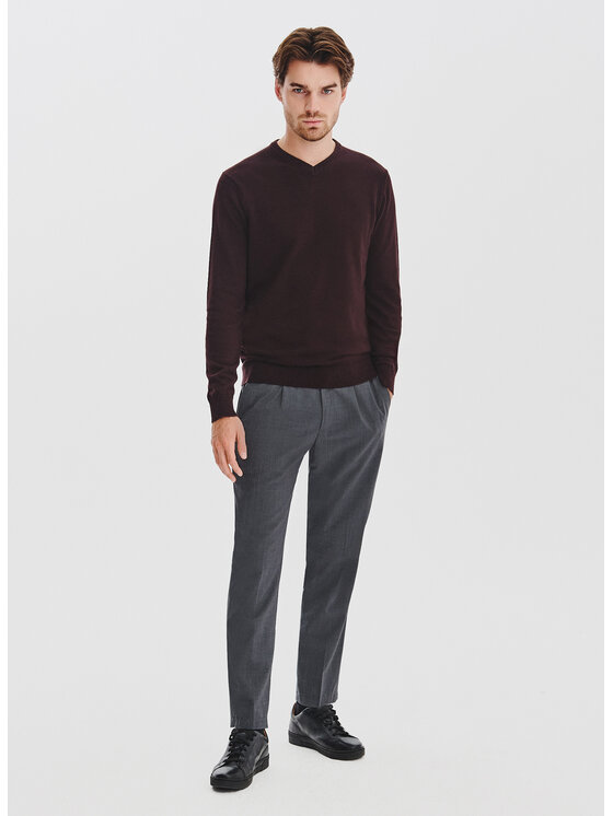 Pako Lorente Pako Lorente Sweter P25WB-2X-027 Brązowy Classic Fit