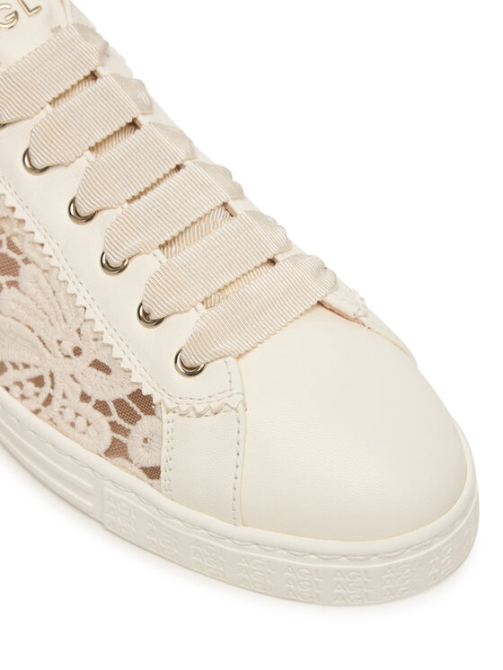 AGL AGL Sneakersy Sade Fabric D936031PGKT046C253 Écru