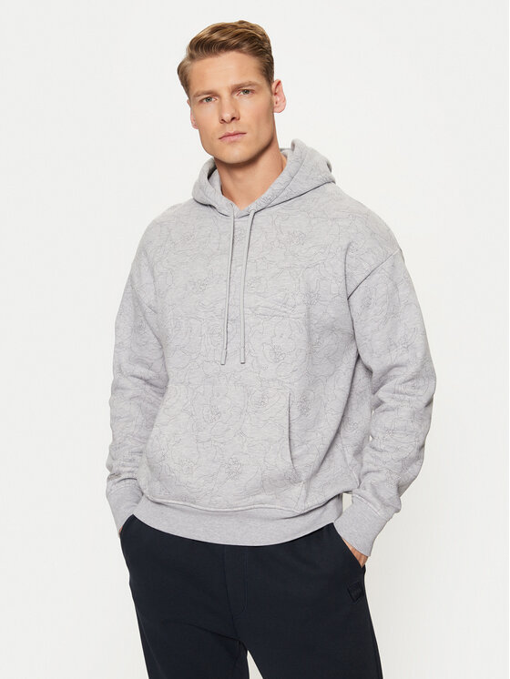 Lacoste Mikina SH3599 Sivá Relaxed Fit
