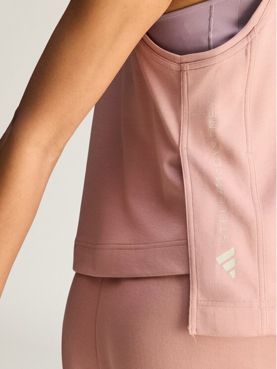 adidas by Stella McCartney adidas by Stella McCartney Koszulka techniczna 110733 Brązowy Regular Fit