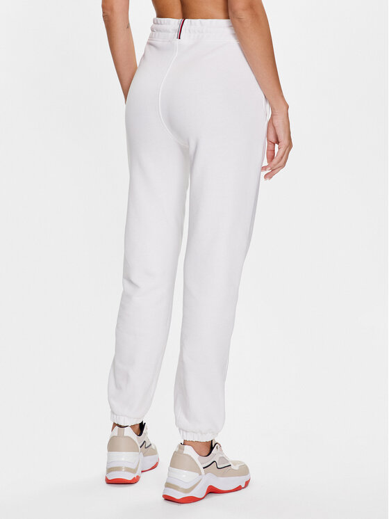 Tommy Hilfiger Tommy Hilfiger Pantaloni da tuta WW0WW40083 Bianco Tapered Fit
