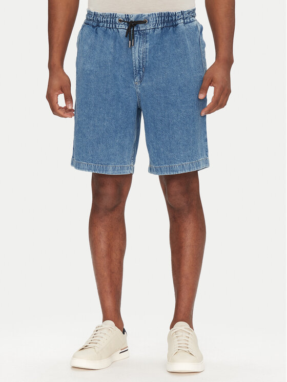 BOSS Pantaloncini di jeans 50537804 Blu Relaxed Fit, taglia : 35
