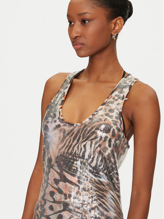Guess Guess Vsakodnevna obleka E5GK04 KCR72 Rjava Bodycon Fit