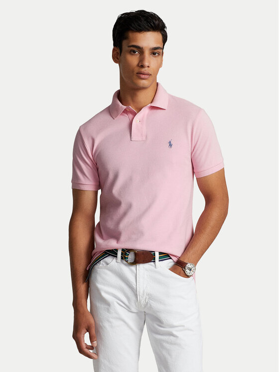 Polo Ralph Lauren Polo Ralph Lauren Polo majica Core Replen 710795080 Roza Slim Fit