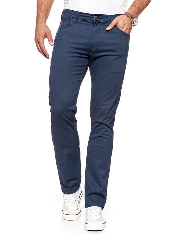 Wrangler Wrangler Pantaloni di tessuto GREENSBORO Blu Straight Fit