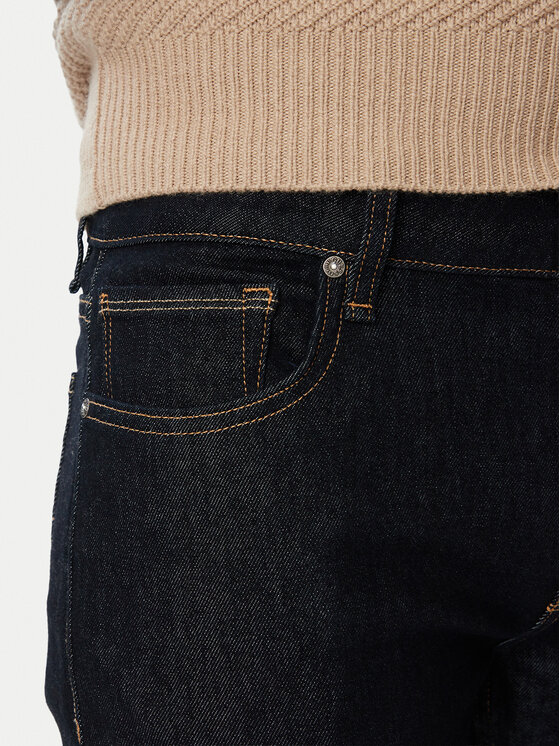 Guess Guess Дънки M6BAS2 D2042 Тъмносин Slim Tapered Fit