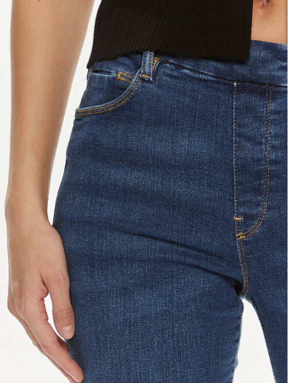 Guess Guess Jeans hlače W4GA58 D5BR0 Mornarsko modra Bootcut Fit