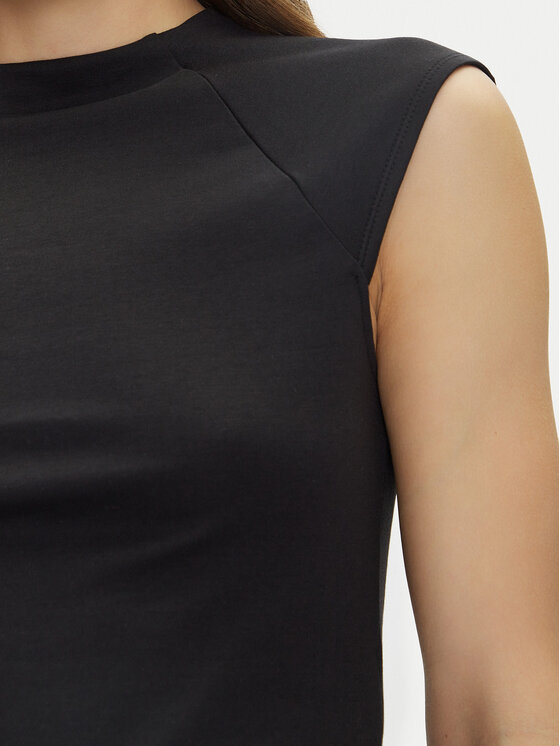 Calvin Klein Calvin Klein Blúz Liquid Touch Top K20K208422 Fekete Slim Fit