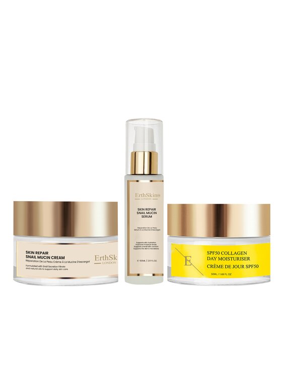 Erthskin London Erthskin London Snail Repair Krem + Serum + SPF 50 Krem na dzień