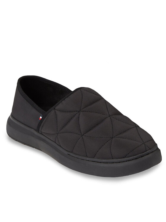 Tommy Hilfiger Tommy Hilfiger Bačkory Hilfiger Warm Hybrid Homeslipper FM0FM04772 Černá
