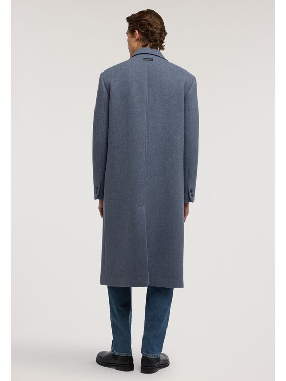 Trussardi Trussardi Płaszcz zimowy 0000M000001N0HS Turkusowy Regular Fit