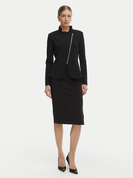 Rinascimento Rinascimento Marynarka CFC0127901003 Czarny Slim Fit