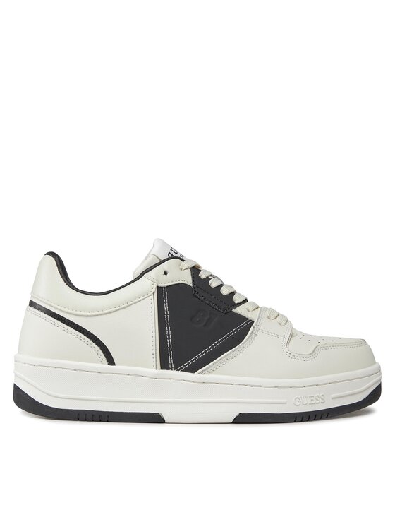 Sneakers Guess Ancona Low FMPANC LEA12 Alb