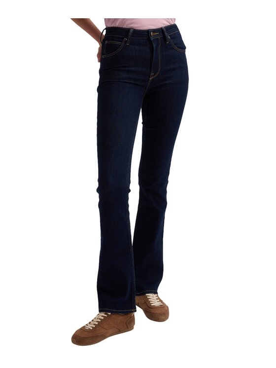 Lee Lee Jeansy 112378782 Granatowy Bootcut Fit
