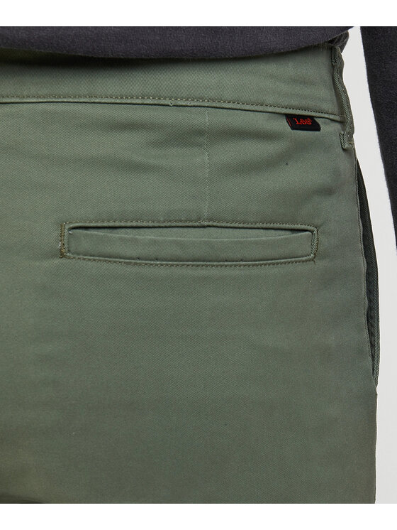 Lee Lee Pantaloni chino 112342928 Verde Regular Fit