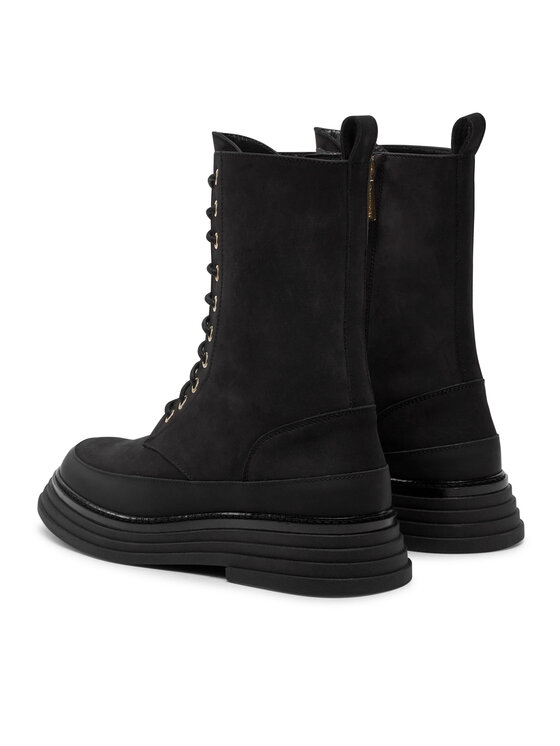 Pollini Pollini Šnurovacia obuv SA24074G1LTO0000 Čierna