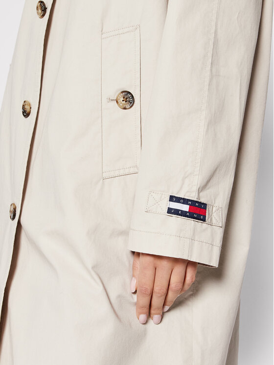 Tommy Jeans Tommy Jeans Cappotto di transizione Car DW0DW11849 Beige Relaxed Fit
