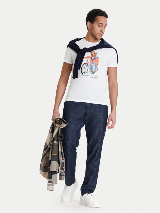 Polo Ralph Lauren Polo Ralph Lauren T-Shirt 710B16612002 Λευκό Regular Fit