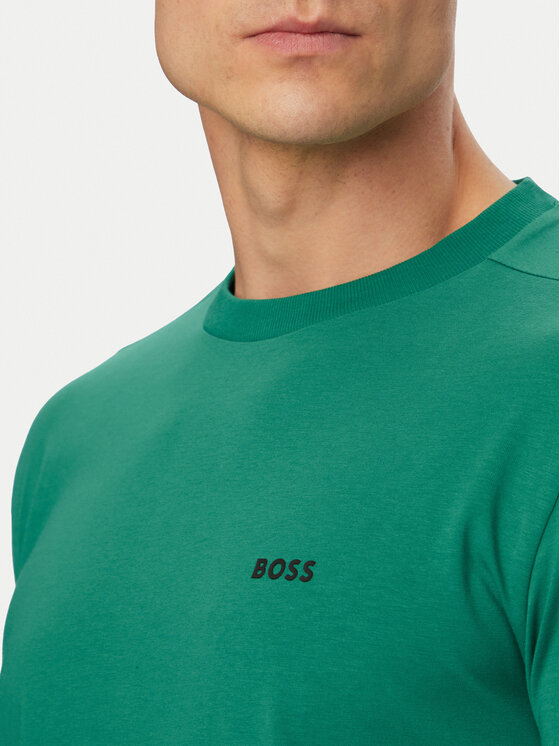 BOSS BOSS Tricou 50506373 Verde Regular Fit